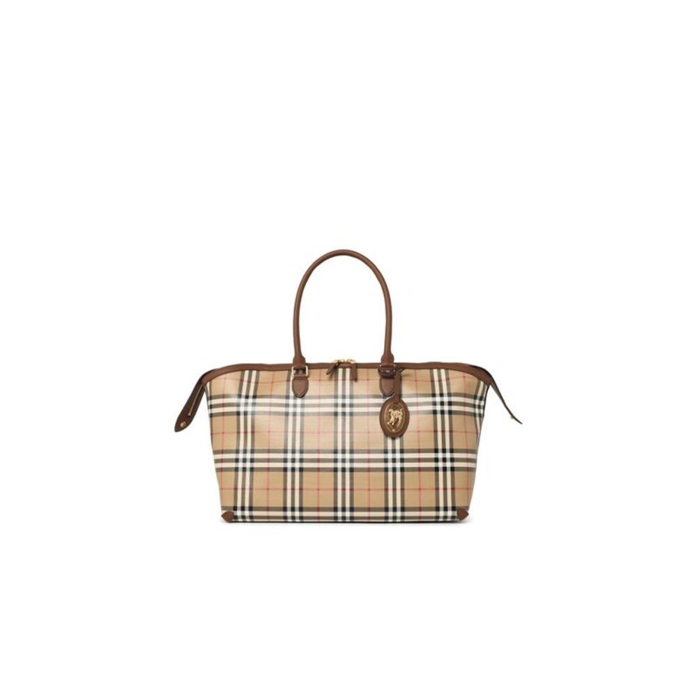 Burberry Beige Cotton Medium Tote Bag Archive Women